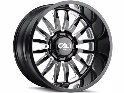 Cali Off-Road Summit Gloss Black Milled 6-Lug Wheel; 20x9; 0mm Offset (24-25 Tacoma)
