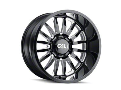 Cali Off-Road Summit Gloss Black Milled 6-Lug Wheel; 20x10; -25mm Offset (22-25 Bronco Raptor)