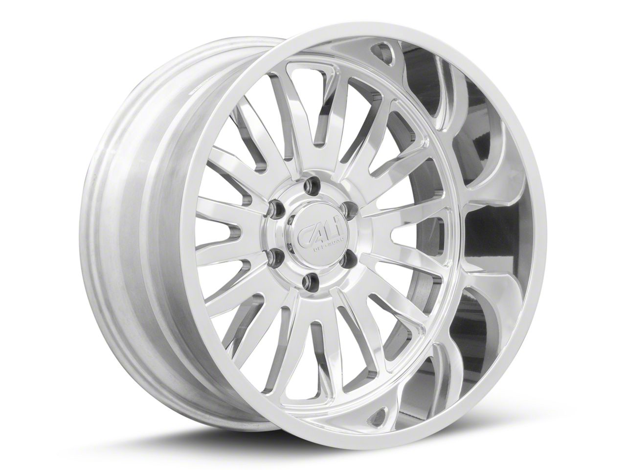 Cali Off-Road Titan Summit Polished 6-Lug Wheel; 24x14; -76mm Offset ...