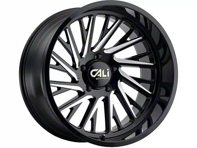 Cali Off-Road Purge Gloss Black Milled 6-Lug Wheel; 20x10; -25mm Offset (22-25 Tundra)