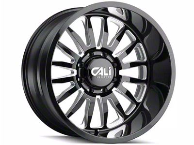Cali Off-Road Summit Gloss Black Milled 6-Lug Wheel; 22x10; 0mm Offset (22-25 Tundra)