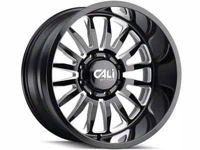 Cali Off-Road Summit Gloss Black Milled 6-Lug Wheel; 20x10; -25mm Offset (22-25 Tundra)