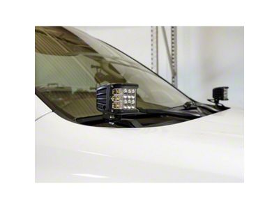 Cali Raised LED 27W Side Shooter LED Lights with Ditch Mounting Brackets and Amber Backlight Switch (03-09 4Runner)