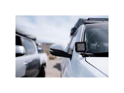 Cali Raised LED 3x2-Inch 18W LED Lights with Ditch Mounting Brackets and Blue Backlight Switch (10-24 4Runner)