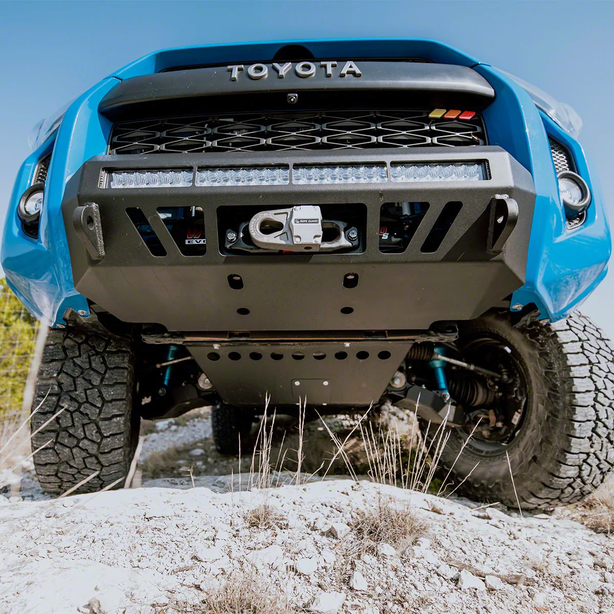 Cali Raised LED Toyota 4Runner Aluminum Front Skid Plate; Black CR3803 (1424 4Runner) Free