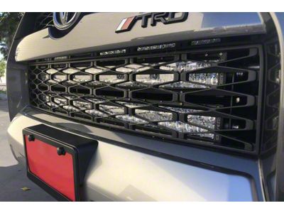 Cali Raised LED Dual 32-Inch LED Light Bars with Hidden Bumper Mounting Brackets and Blue Backlight Switch; Combo Beam (14-24 4Runner)