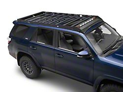 Cali Raised LED Premium Roof Rack with 43-Inch Dual Function LED Light Bar, Small Switch and Cutouts (10-24 4Runner)