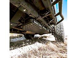 Steel Fuel Tank Skid Plate; Black (14-24 4Runner)