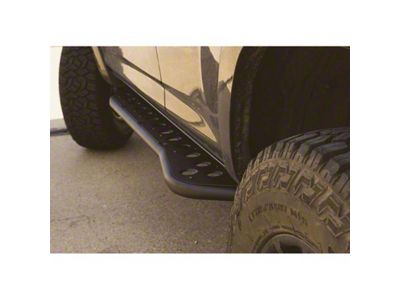 Cali Raised LED Step Edition Bolt On Rock Sliders; Textured Black (03-09 4Runner)