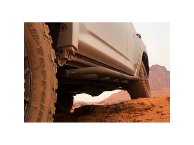 Cali Raised LED Trail Edition 20 Degree Bolt On Rock Sliders with Kickout; Bed Liner Coating (10-24 4Runner)