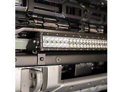 Cali Raised LED 32-Inch LED Light Bar with Bumper Mounting Brackets; Spot Beam (22-25 Bronco Raptor)