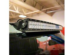 Cali Raised LED 42-Inch Curved LED Light Bar with Roof Mounting Brackets; Spot Beam (21-25 Bronco)