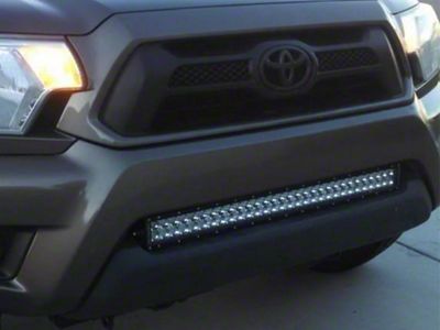 Cali Raised LED 32-Inch Flush LED Light Bar with Bumper Mounting Brackets; Spot Beam (05-15 Tacoma)