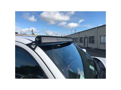 Cali Raised LED 52-Inch Curved LED Light Bar with Roof Mounting Brackets and Tall Blue Backlight Switch; Combo Beam (05-23 Tacoma)