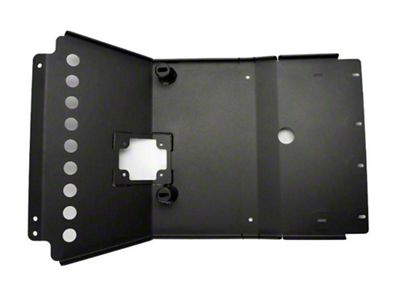 Cali Raised LED Aluminum Complete Skid Plate Collection; Black (05-15 4WD Tacoma)