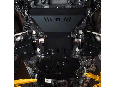 Aluminum Complete Skid Plate Set; Raw (24-26 Tacoma Hybrid)