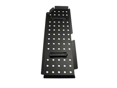 Cali Raised LED Aluminum Fuel Tank Skid Plate; Black (05-23 Tacoma)