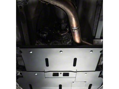 Aluminum Transfer Case Skid Plate; Black (24-26 Tacoma Hybrid)
