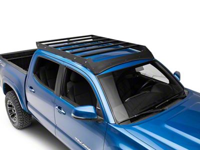 Cali Raised LED Economy Roof Rack with LED Light Bar Cutout (05-23 Tacoma Double Cab)