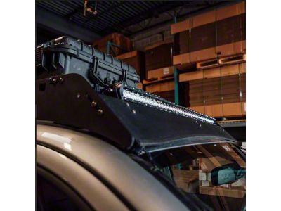 Sherpa Roof Rack Amber LED Light Bar Kit with Blue Backlight and Tall OEM Style Switch (05-23 Tacoma)