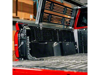 Cali Raised LED Side Bed MOLLE System; Driver Side (24-25 Tacoma w/ 5-Foot Bed)