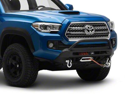 Cali Raised LED Stealth Winch Mount Front Bumper (16-23 Tacoma)