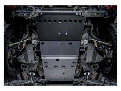 Cali Raised LED Steel Complete Skid Plate Collection; Black (05-15 Tacoma)