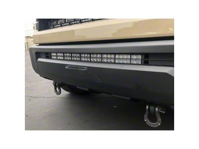 Cali Raised LED 32-Inch LED Light Bar with Hidden Bumper Mounting Brackets and Blue Backlight Switch; Spot Beam (14-21 Tundra)