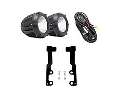 3.50-Inch Round Cannon LED Pod Lights with Low Profile Ditch Light Brackets (22-26 Tundra)