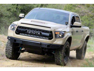 Cali Raised LED 42-Inch Curved LED Light Bar with Hidden Grille Mounting Brackets and Blue Backlight Switch; Combo Beam (14-21 Tundra)