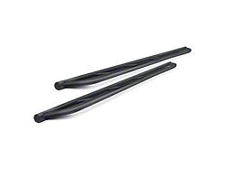 Cali Raised LED Trail Edition Rock Sliders with Kickout; Textured Black (14-21 Tundra CrewMax)