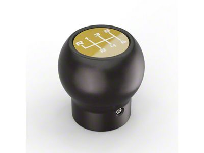 Campsite Carbon Manual 6-Speed Shift Knob; Gold (20-25 Jeep Gladiator JT)