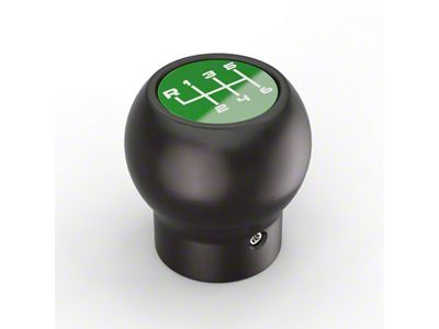 Campsite Carbon Manual 6-Speed Shift Knob; Green (20-25 Jeep Gladiator JT)