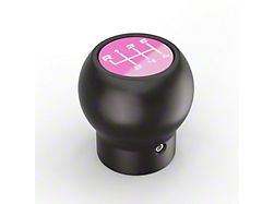 Campsite Carbon Manual 6-Speed Shift Knob; Pink (20-25 Jeep Gladiator JT)