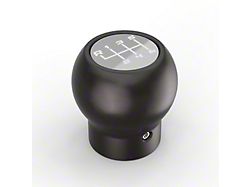 Campsite Carbon Manual 6-Speed Shift Knob; Silver (20-26 Jeep Gladiator JT)