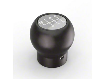 Campsite Carbon Manual 6-Speed Shift Knob; Silver (20-25 Jeep Gladiator JT)