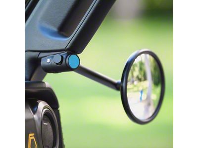 Campsite Carbon TrailView Doors-Off Mirrors; Light Blue (18-23 Jeep Wrangler JL)