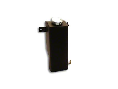 Canton Aluminum Coolant Recovery Tank; Black (81-95 Jeep CJ5, CJ7 & Wrangler YJ)