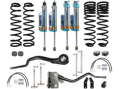 Carli Suspension 3-Inch Pathfinder Lift System with KING 2.5 Remote Reservoir Shocks (07-18 Jeep Wrangler JK)