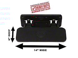 Carr Flat Mount Mega Step; Black (Universal; Some Adaptation May Be Required)