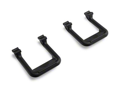 Carr Hoop II Side Steps; Black; Pair (21-25 Bronco)