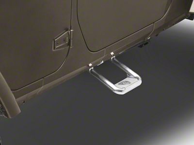 Carr Hoop II Side Steps; Polished; Pair (07-18 Jeep Wrangler JK)