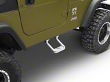 Hoop II Side Steps; Polished; Pair (97-06 Jeep Wrangler TJ)