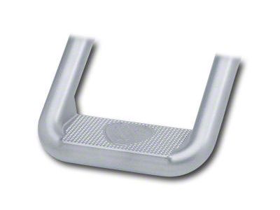 Hoop II Side Steps; Titanium Silver; Pair (97-06 Jeep Wrangler TJ)