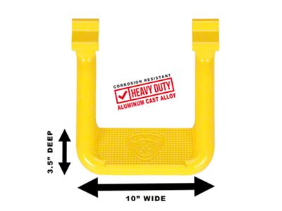 Carr Hoop II Side Step; Safety Yellow (93-98 Jeep Grand Cherokee ZJ)