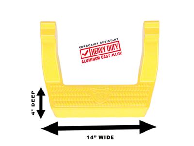 Carr LD Side Steps; Safety Yellow; Pair (93-98 Jeep Grand Cherokee ZJ)