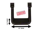Hoop II Steps; Black; Pair (18-25 Jeep Wrangler JL)
