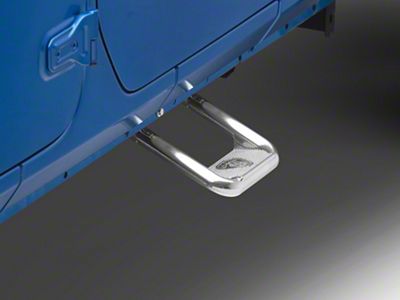 Carr Hoop II Steps; Polished; Pair (18-25 Jeep Wrangler JL)