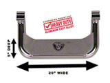 Super Hoop Side Steps; Polished; Pair (97-06 Jeep Wrangler TJ)