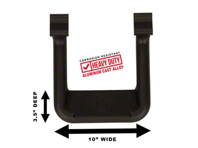 Carr Hoop II Side Step; Black (05-25 Tacoma)